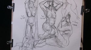 Croquis practice No448でクロッキー練習してる動画