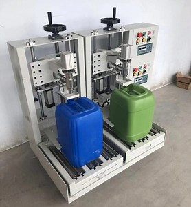 [Hot Item] Commercial Plastic Coating Bucket Lid Capper/Paint Pails Capping Sealing Machine/Oil Drum Filler Sealer Machine