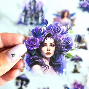 Fairy Tale Castle Stickers | Fantasy Purple Aesthetic Journal Supplies | Romantic Scrapbook Stickers Pack | PET Stickers – 15 PCS - Etsy