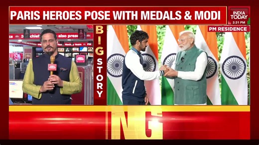 2.2K views | PM Modi meets Paris Olympics medalists at his residence. Shiv Aroor joins us for more. #ParisOlympics2024 #Olympics #NarendraModi #PMModi | Nabila Jamal | India Today | Facebook