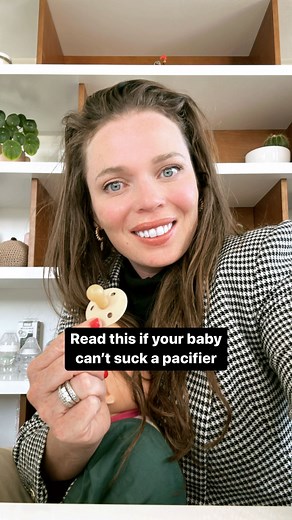 10K views | Babies should be able to hold a pacifier in their mouth...