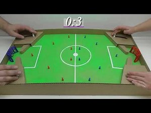 Table football from a cardboard How to make a football out of cardboard