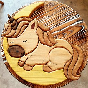Unicorn Intarsia PDF Pattern, Scroll Saw Woodworking Plan for Nursery Wall Decor, Baby Room DIY Download, Fantasy Baby Gift - Etsy