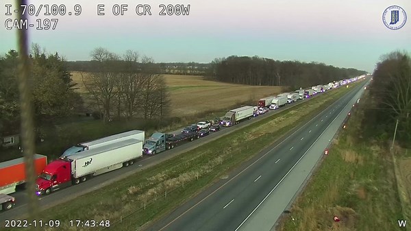 Traffic at standstill on I-70