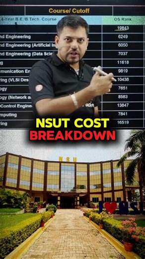NSUT Course, Cutoff & Fees Explained 🔥 | By Harsh Sir #harshsir #funnyjee #questiontags #writemyessa