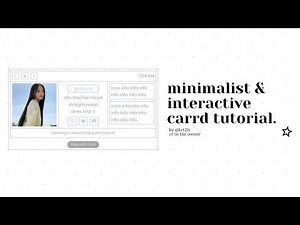 minimalist interactive carrd tutorial! ✦ cr; to the owner