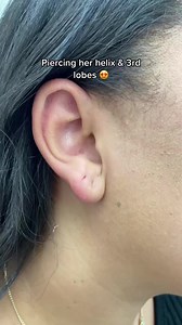 Do you have your helix and 3rd lobe pierced? #reels #earpiercingideas #earpiercing #earstyle #earstyling #earstack #earstacking #curatedear #earringstyle #piercingideas #piercing #earrings #jewelry #piercedeards #earpiercingspecialists #fashion #style #beauty #trendy | Lulu Ave Jewelry • Styling • Piercing