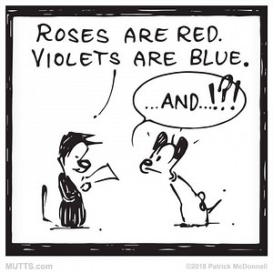 2.3K views · 326 reactions | It's okay, Mooch. Being a hopeless romantic is hard work. | MUTTS | Facebook