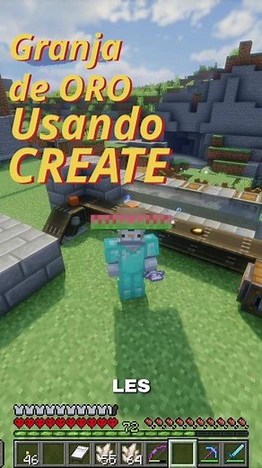 Granja de Oro mod Create #minecraft #create #videojuegos #hardcore | create mod bedrock