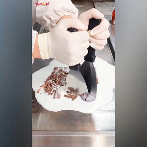 Satisfying Dairy Milk Chocolate with Sauce Nutella Street IceCream | Rashberry Street Ice Cream #asmr,#icecream,#icecreamrolls,#rolledicecream,#friedicecream #reels | Transform Cake