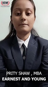 Recently, Prity Shaw of IEM MBA shared her experience of getting placed in the Ernst & Young #AlumniSpeak #alumni #IEM #iemkolkata #ernstyoung #iemmba | Institute of Engineering & Management (IEM), Kolkata