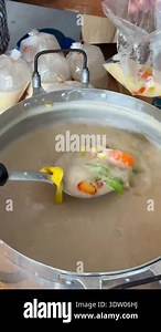 Thai mixed dessert in coconut milk, Thai famous dessert