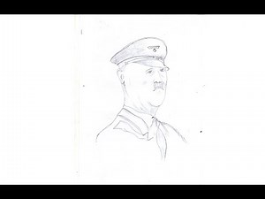 Easy drawing Adolf Hitler step by step video /How to Draw President Adolf Hitler pencil Sketch Video