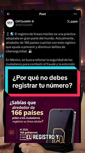 ¿Por qué no debes registrar tu línea telefónica? #crt #morena #registrotelefonico #platacardmx #santander