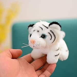 Amazon.com: Ruzucoda Plush Tiger Keychain Stuffed Animal Toys Key Chains Dolls Ornaments Pendant White