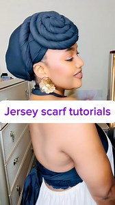 2.3M views · 41K reactions | This jersey scarf tutorials is so unique and cute!殺 #naturalhair #fblifestyle #scarf | Faithys 4C Curls | Facebook