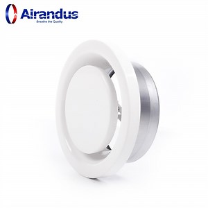 [Hot Item] Factory Price Ventilation Round Air Ceiling Diffuser Discharge Valve Air Vent Grille Metal Air Valve Vent Air Disc Air Diffuser for HVAC System