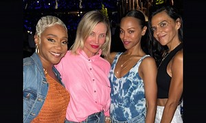 Cameron Diaz parties with Tiffany Haddish and Zoe Saldana