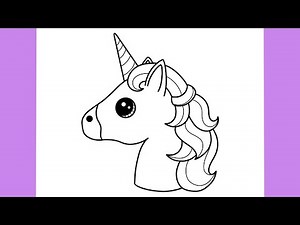 Cum sa DESENEZI un PONEI UNICORN CURCUBEU | Desen Usor Pas cu Pas