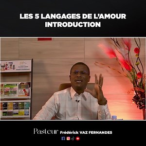 16K views · 1.2K reactions | Les 5 langages de l'amour - Tiré du livre de Gary Chapman. Le mariage est un travail. Je parle aux femmes et aux femmes. 1- INTRODUCTION #mariages #vasesdhonneur #eglise | Pasteur VAZ FERNANDES Frédérick | Facebook