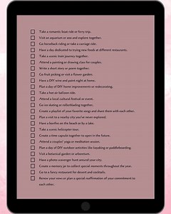 Couples Bucket List, Romantic Bucket List, Date Ideas, Romantic Date Night Ideas, Romantic Date Night Bucket List, Valentines Day - Etsy