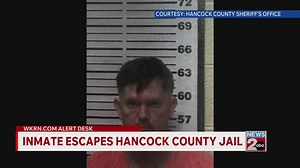 Search continues for Hancock County inmate