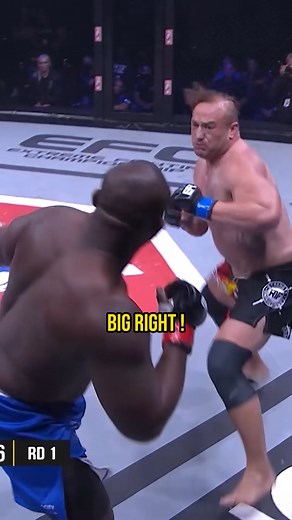 What a comeback!! 😳 #mma #heavyweight | EFC