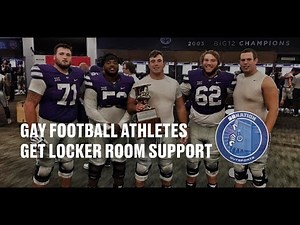 Gay football athletes find locker room support