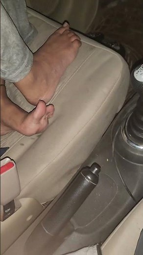feet in car soles and curves of indian feet cute girl