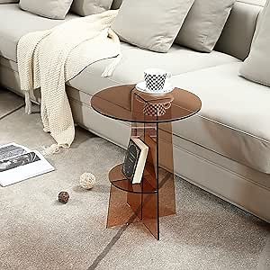 Acrylic Side Table, Acrylic Bedside Table,