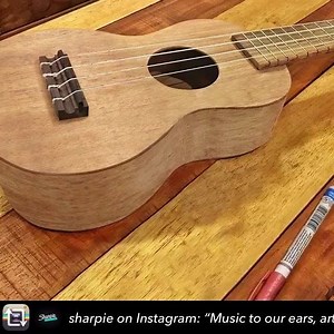 With our blank mahogany soprano as canvas...the possibilities are unlimited. Mandala design on uke using @sharpie pens by @jhunesay❤️. Thank you @sharpie for the feature & awesome video. 👍🏻 | UkeHub Cafe