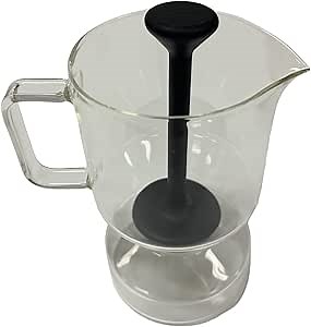 Rattleware Glass Cupping Brewer 300ml – Heat Resistant Specialty Coffee Brewer for Professional Baristas and Home Use, Clear Flavor Extraction, Durable Glass Construction, Easy Pouring and Cleaning
