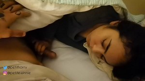 BEAUTIFUL WOMAN 420 SMOKING AND TOUCHING WHILE UNDRESSING - TAKES SEMEN FROM HER ROOMIE