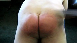 spankablebutt (figuratively) visits the woodshed - razor strop