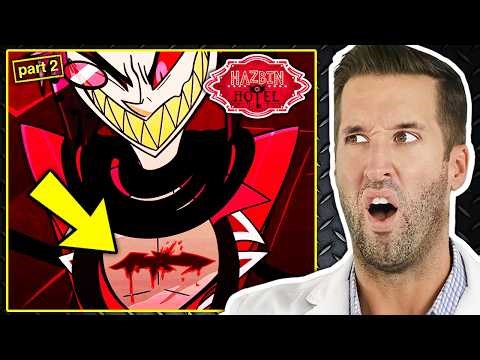 ER Doctor REACTS to Brutal Hazbin Hotel Injuries #2
