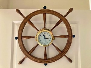 Attractive Ships Wheel Brass Wall Clock - Etsy