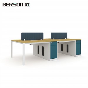 [Hot Item] Factory Sale Metal Staff Workstation Computer Office Desk Side Cabinet