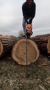 I unlock the code to splitting these logs that turns out to be a game changer #husqvarna #logs #logging | Boys In The Woods