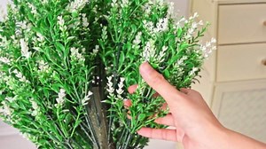 2 Pack 24" Artificial Topiary Ball Trees with Flowers, Outdoor Fake Topiary with Ground Spike, UV Resistant Faux Bushes Plants for Indoor Outdoor Front Door Decor (Blue,Lavender)