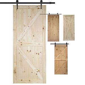 [Hot Item] Villa Resident Original Wood Doors Interior Barn Door Sliding Alder Panel Door