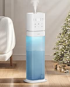 Humidifier Large Room, 2.1Gal/8L Humidifiers for Home Bedroom with Extended Tube, Whole House Humidifiers 1000 sq.ft. Room Cool Mist Humidifier with Night Light, School, Office, Warehouse
