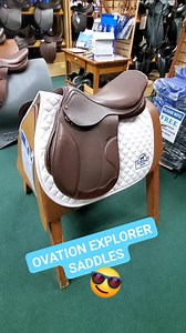 Ovation Explorer Saddles! Multiple sizes available. Come find your perfect fit! #smallbuisness #equestrians #saddle #tackshop | Saddlers Row