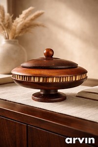 Vintage African Olive Wood Porcupine Quill Trinket Box | Hand-carved Tribal Jewelry Box - Etsy Canada