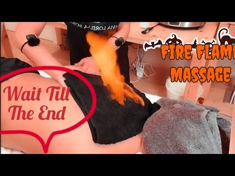 OMG She Doing Perfect Fire Massage With Big Fire Flame