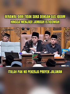 1.6M views · 38K reactions | Berawal dari tidak suka dengan Gus Iqdam, namun karna rasa penasaran sehingga akhirnya beliau sowan ke Gus Iqdam dan sekarang beliau menjadi Jamaah Istiqomah di Majelis Sabilu Taubah | NDF MEDIA | Facebook