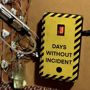 Conductive Gel Circuit Controls 180V Nixie Tube