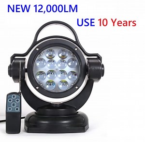 [Hot Item] CE RoHS Headlight Finder Marine Martime IP68 Waterproof CREE LED 360 Degrees Remote Control 12V/24V LED Searchlight Faros LED Auxiliares LED Search Light