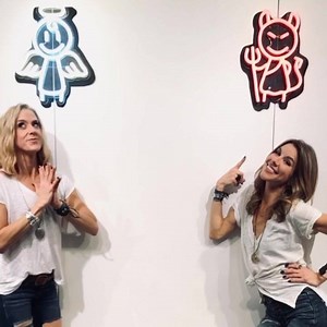 “Dear Santa, define naughty.” 😇😈 Ashleigh and Tricia ❌⭕️ #christmaseve | REB3L