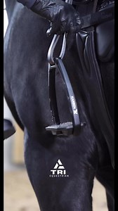 A moment for the KARBEN adult ultra grip stirrups in Black 🌟Increase efficiency, boost power and feel confident with the Karben UltraGrip stirrups ! ✨Quick release safety system assists with escape of the foot via the spring loaded arm.✨Ultra light aluminium.✨Dual Grip System.✨Shock absorption.✨Angled Eyelet - offers optimised hip,knee and foot alignment. €164.75Shop now in store or online 👀🤩#Karben #equine #ultragrip #horseriding #stirrups | TRI Equestrian