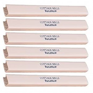 RulerLip 6 Inch - Stabilize Your Ruler - Turns Ruler Into a T-Square - 2 Pack